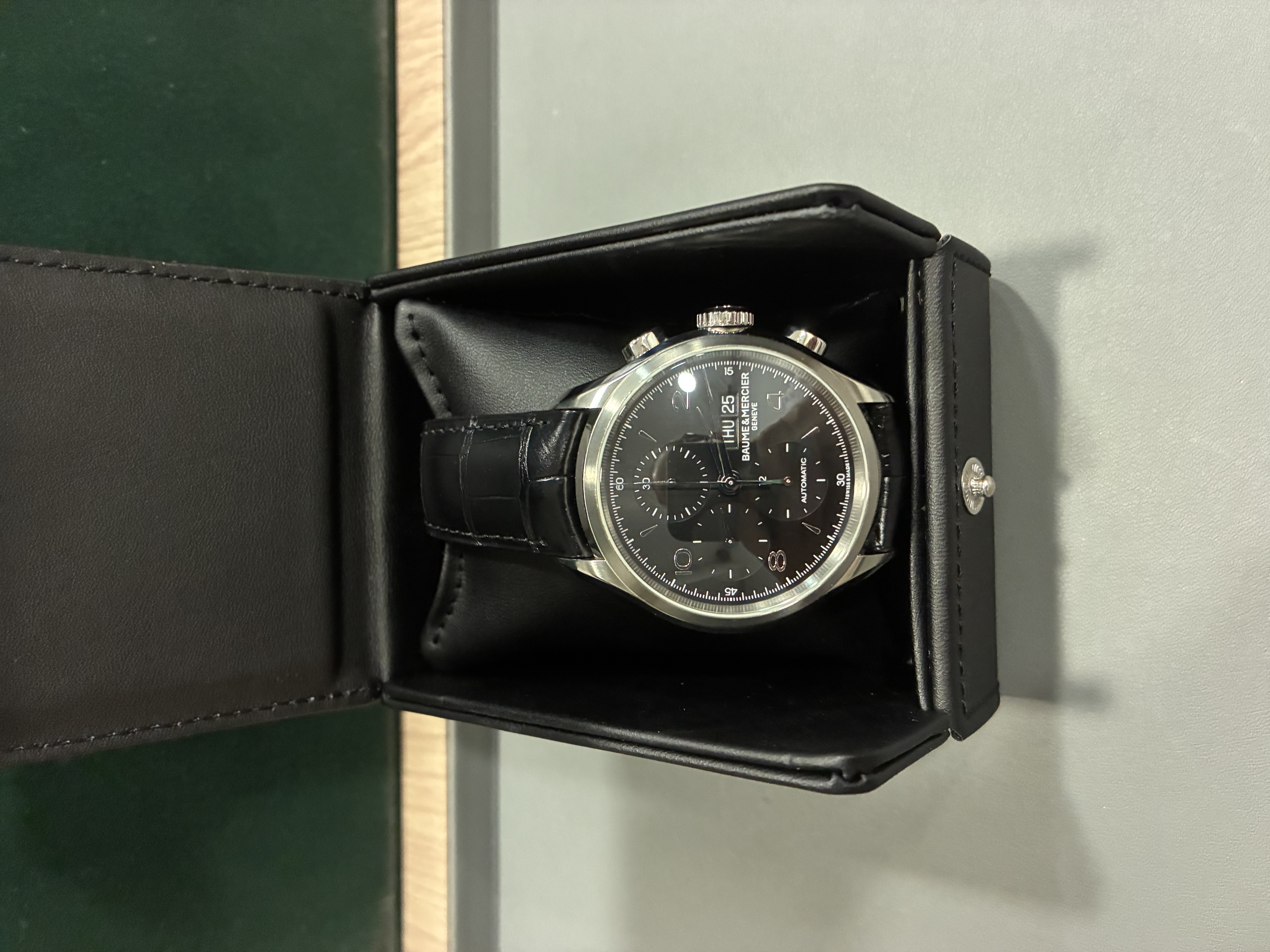 Baume & Mercier Clifton Automatic Chronograph Black Dial 43mm