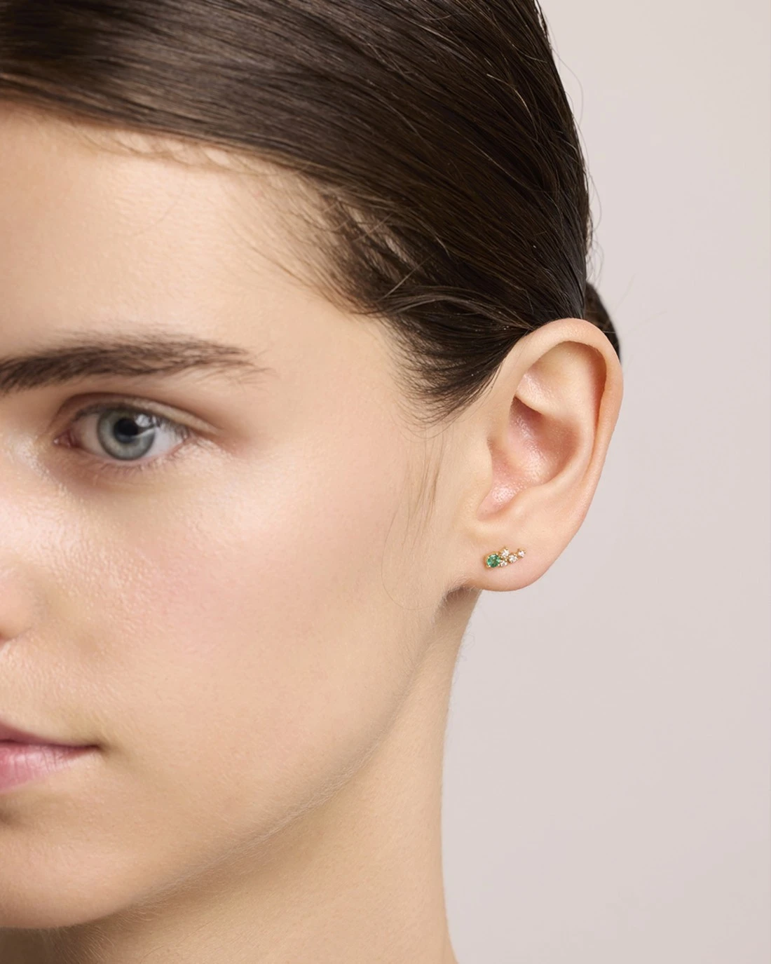 Le Carre Daily Diamond with touch of color Go Green