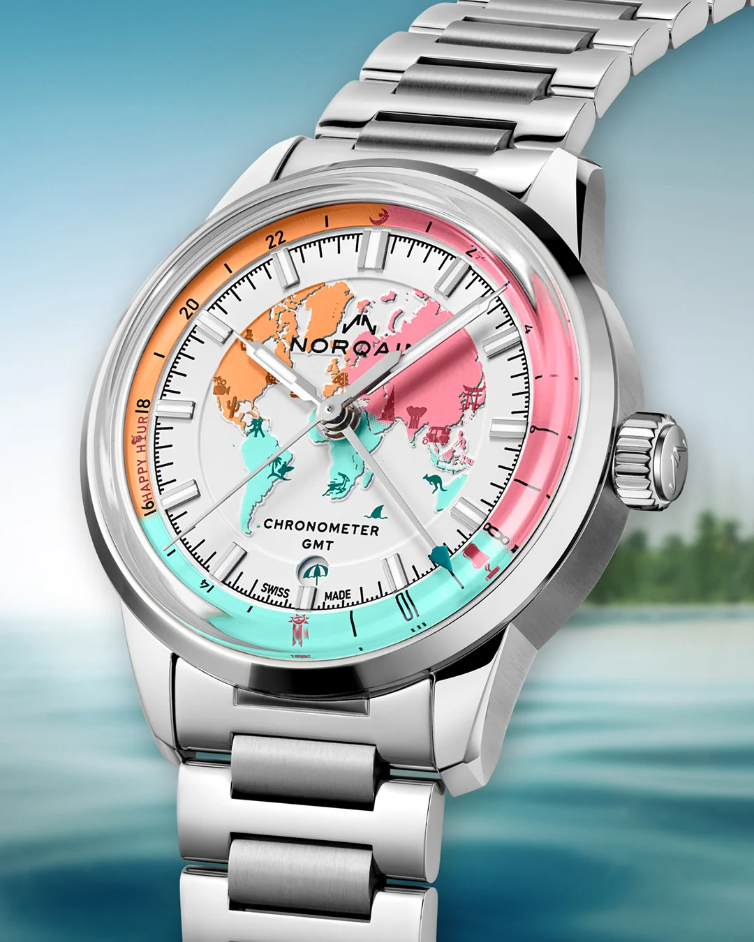 Norqain Freedom GMT Enjoy Life "Holiday" Limited Edition 40mm