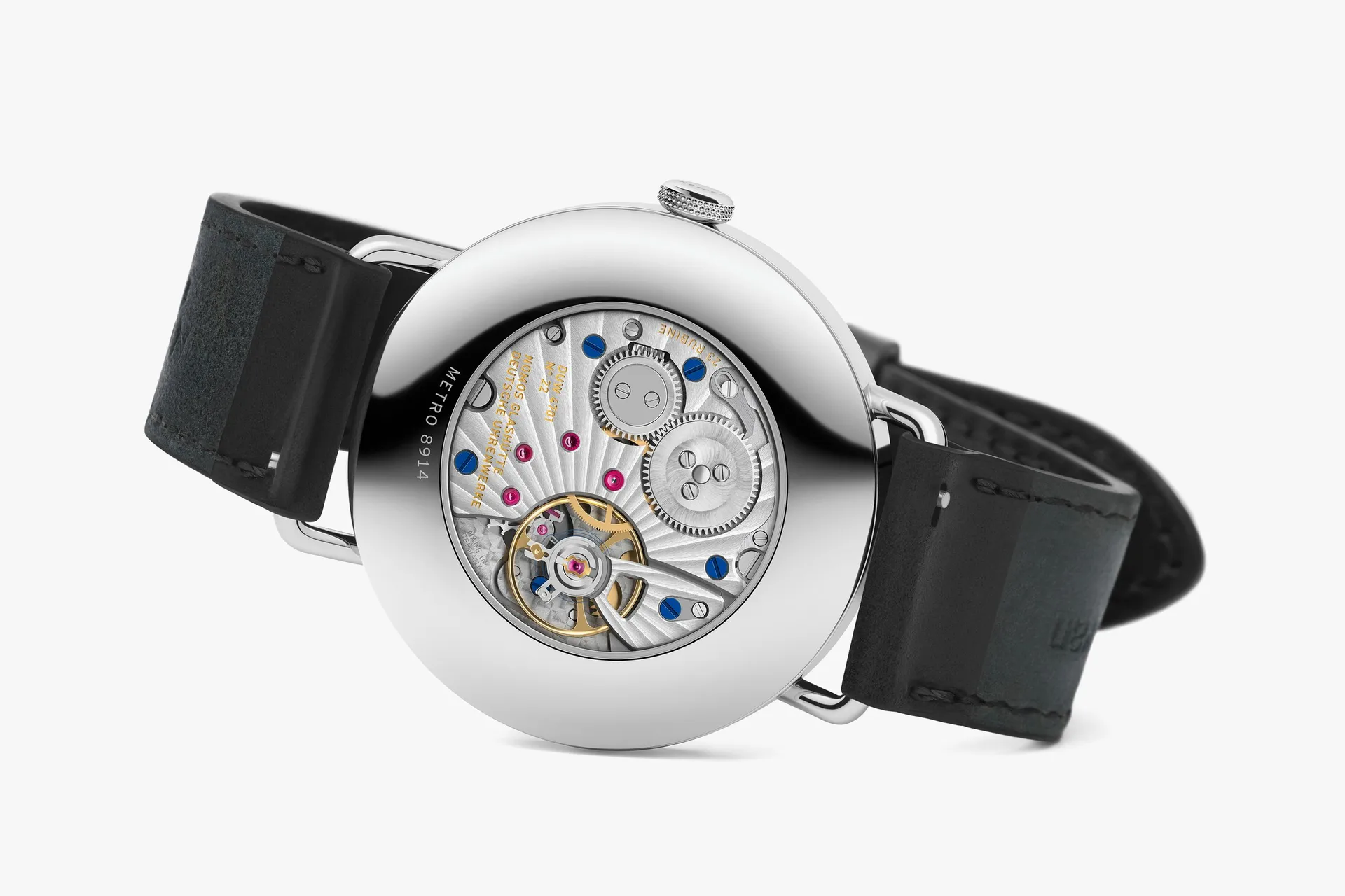 Nomos Metro Date Power Reserve Ice Blue 37mm