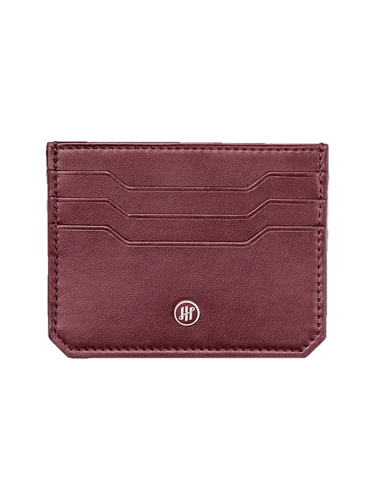 Montegrappa Montegrappa Signet Series Small Credit Card Holder, 3+3 CC, Bordeaux
