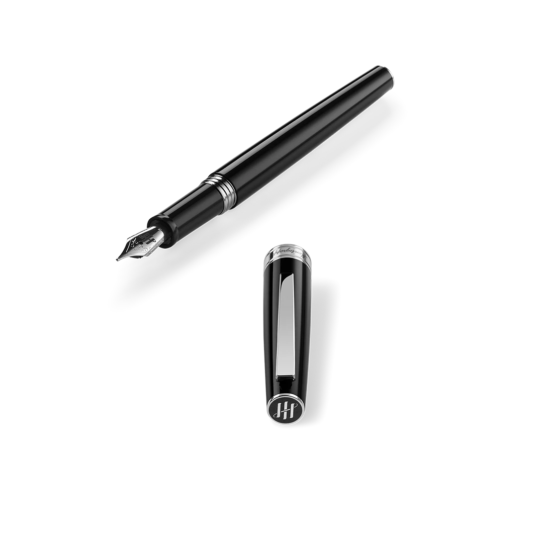 Montegrappa Armonia Fountain Pen, Steel, Black