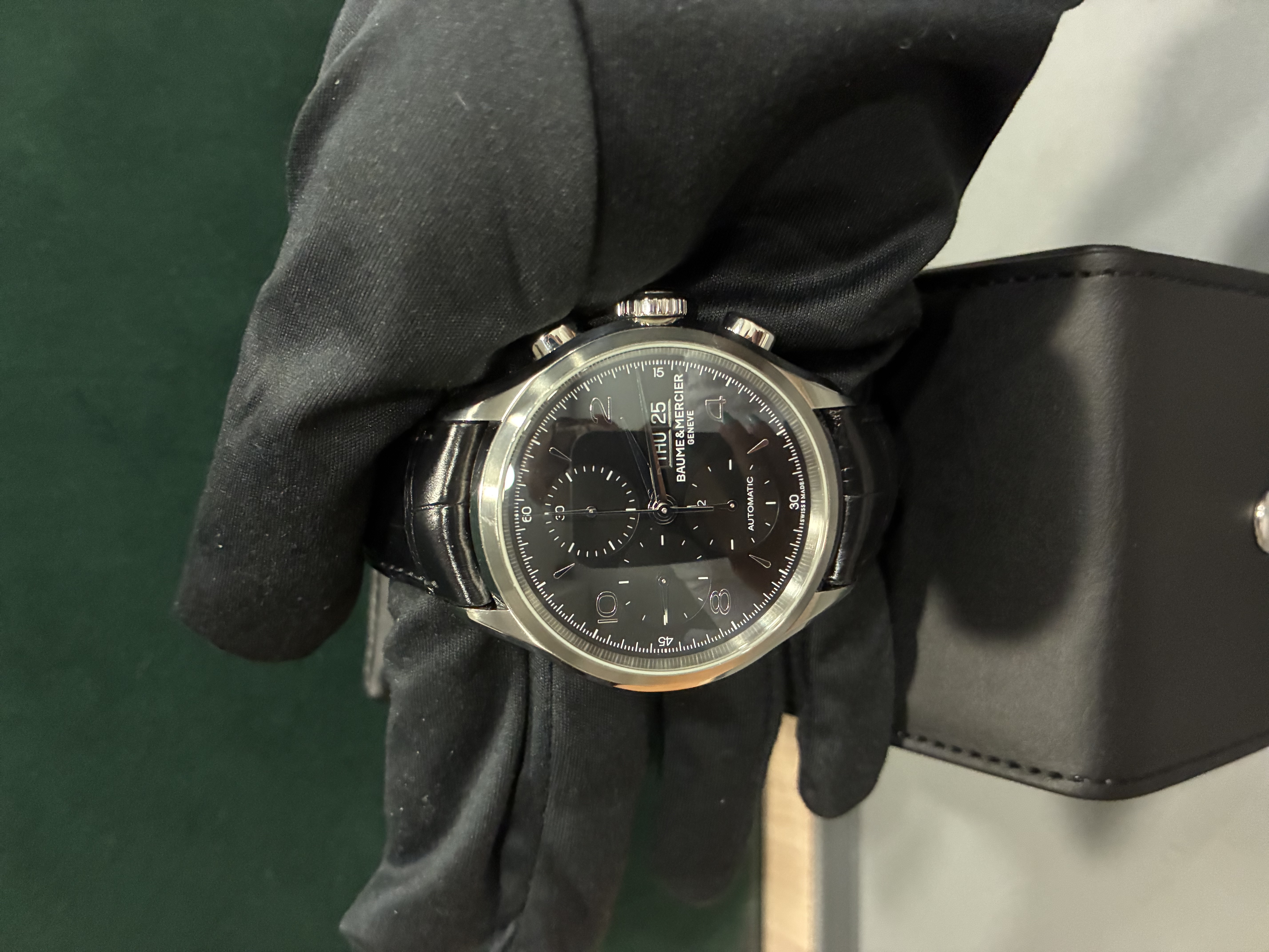 Baume & Mercier Clifton Automatic Chronograph Black Dial 43mm