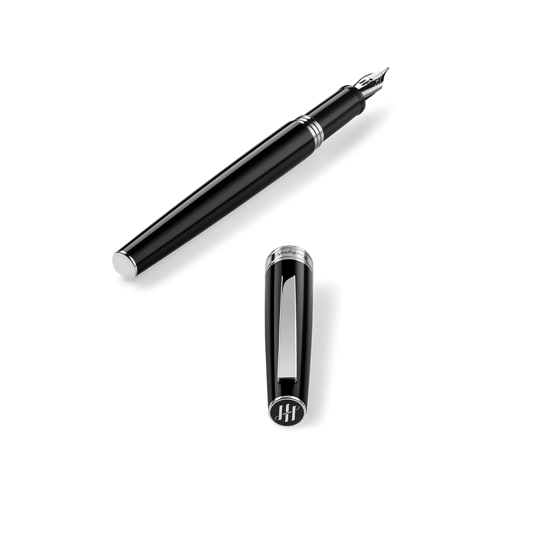 Montegrappa Armonia Fountain Pen, Steel, Black