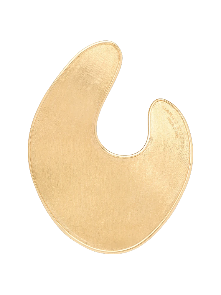 Marco Bicego Marco Bicego Lunaria 18kt yellow gold irregular leaf earrings
