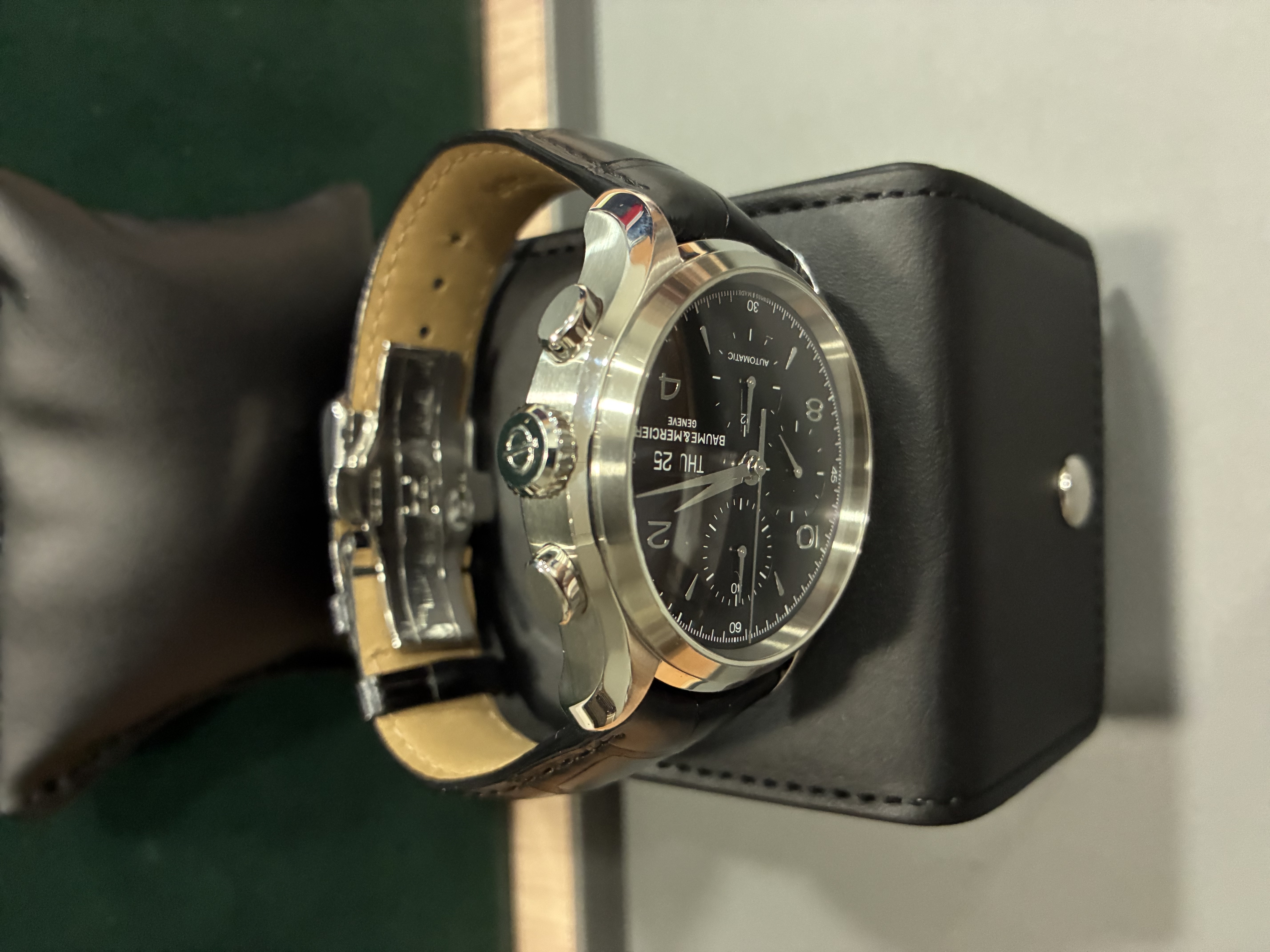 Baume & Mercier Clifton Automatic Chronograph Black Dial 43mm