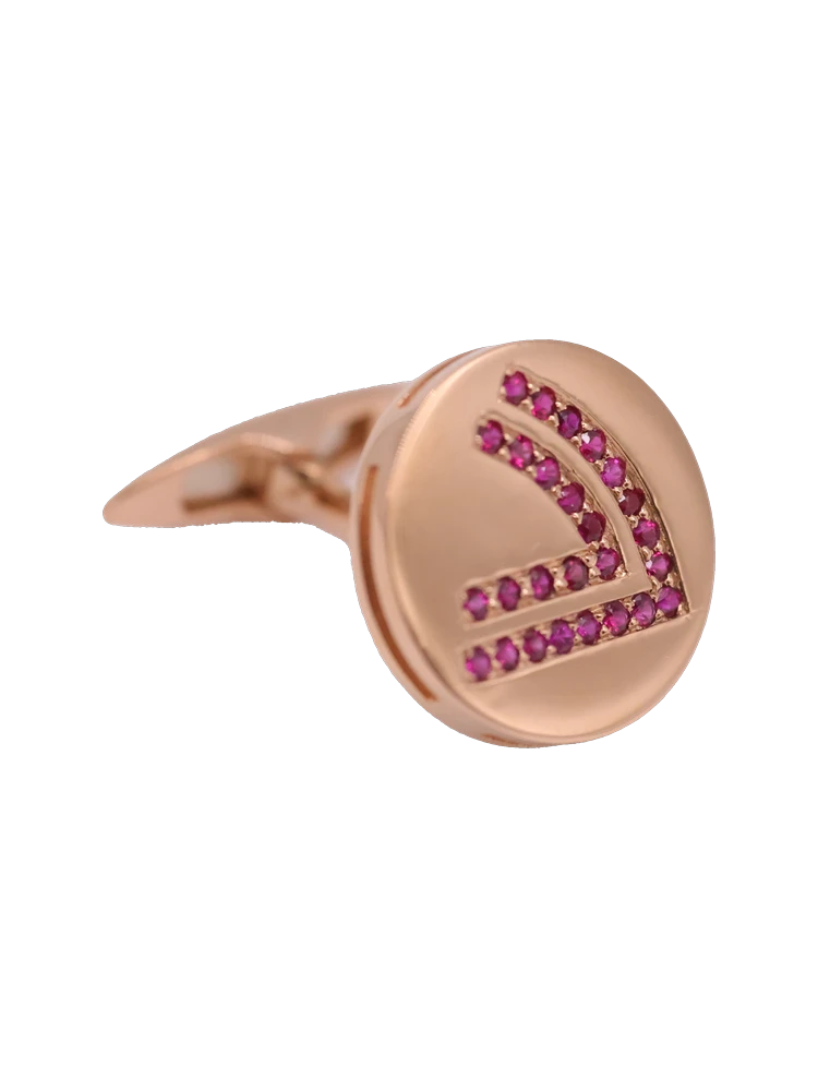 Joyeria Suiza Joyeria Suiza Celta Gemelos Afouteza · Oro rosa y rubíes