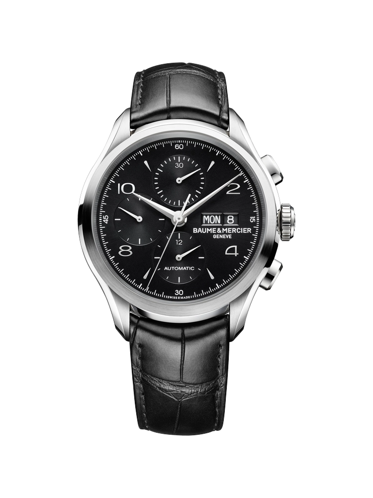 Baume & Mercier Baume & Mercier Clifton Automatic Chronograph Black Dial 43mm
